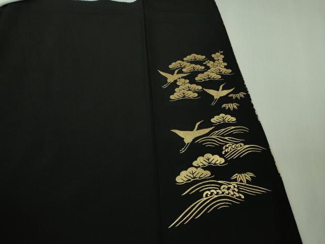 平和屋本店●極上　金彩友禅　卓越技能者・名工・和田光正　黒留袖　花束文　金銀彩　逸品　DZAB4144kh6_9