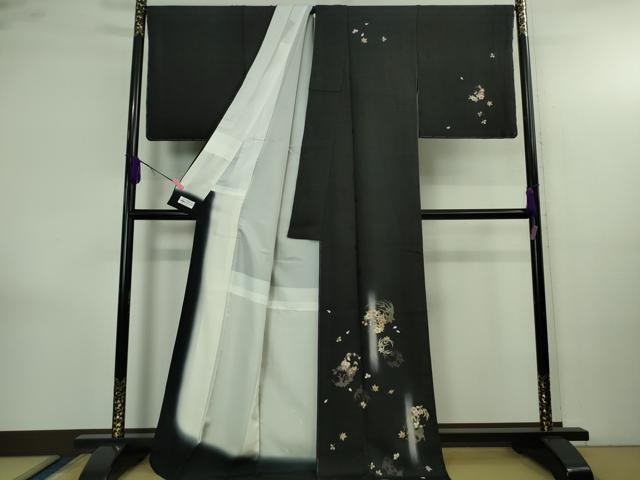 平和屋着物●極上　十代目 歌舞伎役者 坂東三津五郎　訪問着　花丸文　蝉色地　暈し染め　やまと誂製　ロング丈　逸品 未使用　DZAB4160kh6_1