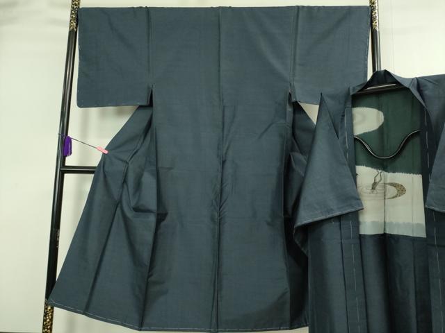 平和屋着物●極上　男性　本場大島紬　アンサンブル　長羽織　80亀甲　総詰め　羽裏・蛙　逸品　未使用　DZAB4306kh6