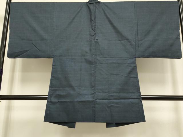 平和屋着物○男性 紬 色無地 山吹茶色 正絹 逸品 DABA4598az