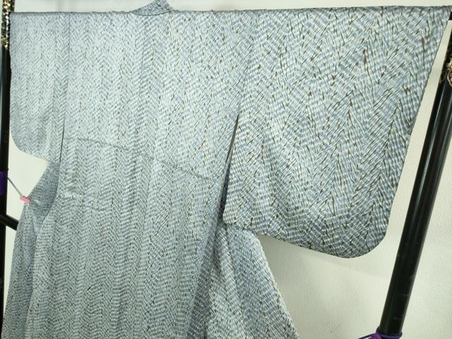 平和屋着物●極上　名門　藤娘きぬたや・総絞り　杢目絞り　小紋　逸品　DZAB4327kh6_3