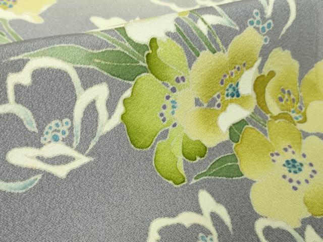 平和屋着物○男性 紬 アンサンブル 虫襖色 正絹 逸品 AABF5942fy