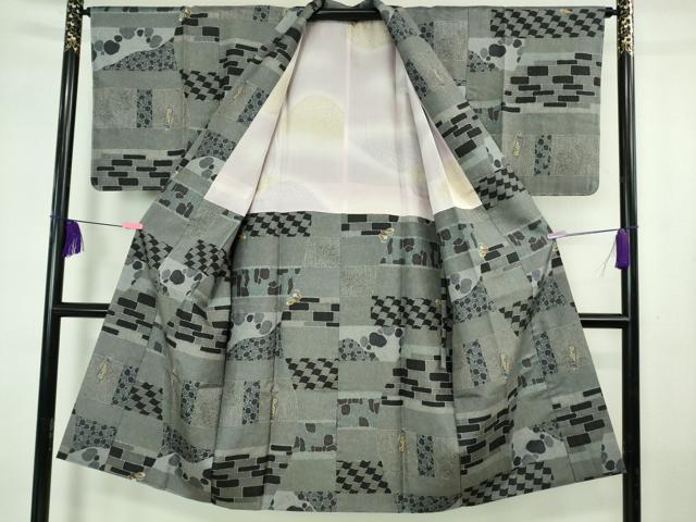 平和屋着物∞極上　道中着　本場染大島紬　ロング丈　簪　櫛　金彩　逸品　未使用　DZAB4395kh6 平和屋着物∞極上 道中着 本場染大島紬 ロング丈 簪 櫛 金彩 逸品 未