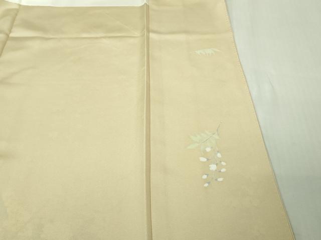 平和屋本店●極上　訪問着　駒刺繍　冊子花文　鳥の子色地　暈し染め　金彩　逸品　DZAB4409kh6_9