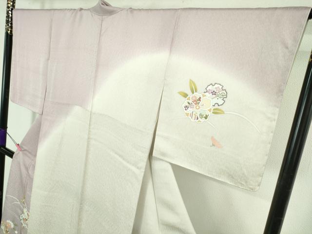 平和屋本店●極上　訪問着　雪輪流水花文　暈し染め　逸品　未使用　DZAB4412kh6_2