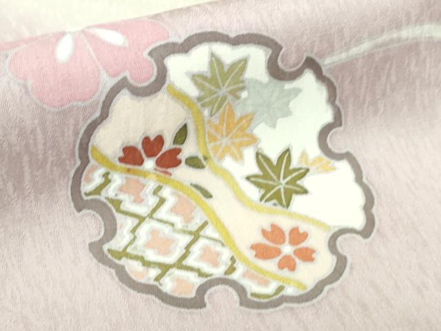 平和屋本店●極上　訪問着　雪輪流水花文　暈し染め　逸品　未使用　DZAB4412kh6_7
