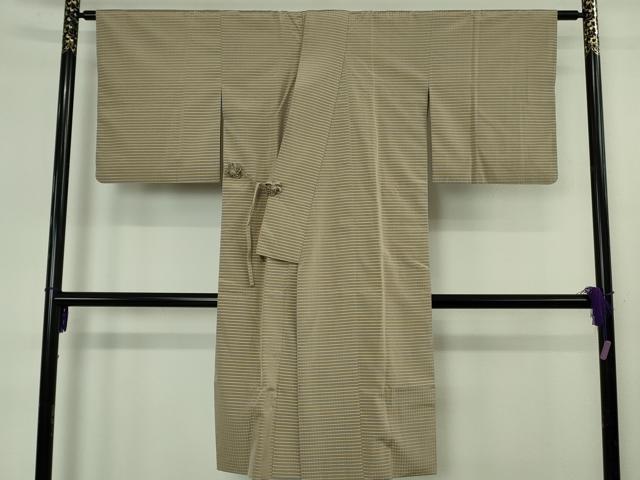 平和屋着物∞極上 道中着 お召地 ロング丈 吉野間道 ますいわ屋扱い