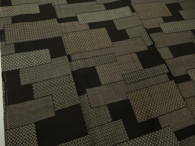 平和屋本店●極上　本場大島紬　9マルキ　色紙重ね　逸品　未使用　DZAB4476kh6_4
