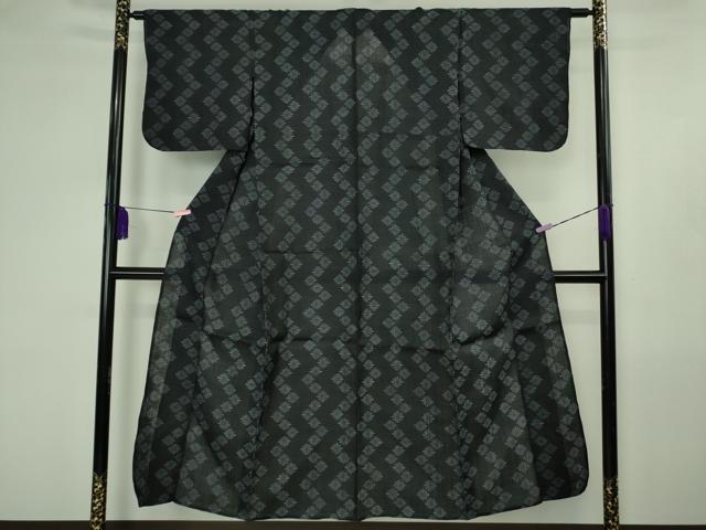 平和屋本店＊極上　夏物　重要無形文化財　本場宮古上布　菊菱文　苧麻　逸品　DZAB4499kh6