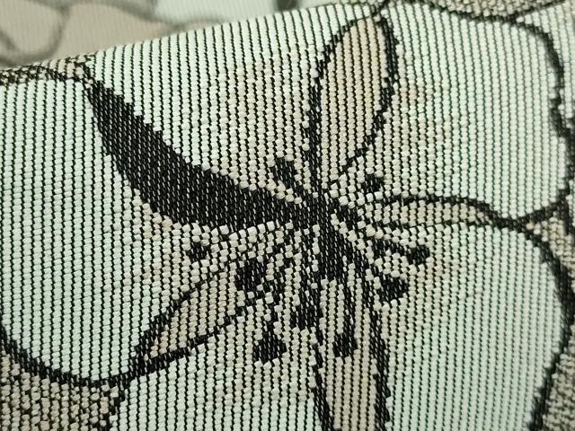 平和屋着物●極上　両面　半幅帯　花尽し　縞　逸品　DZAB4534kh6_5