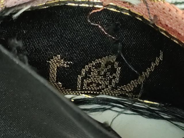 平和屋着物●極上　西陣　白綾苑大庭　六通柄袋帯　吉祥松文　黒地　金糸　逸品　DZAB4557kh6_5