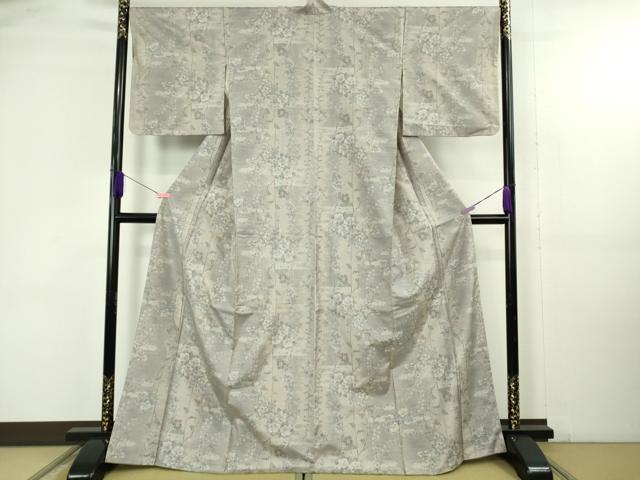 平和屋着物●極上　都喜ヱ門　本場大島紬　総絣　枝花文　藤絹織物謹製　逸品　DZAB4653kh6_1