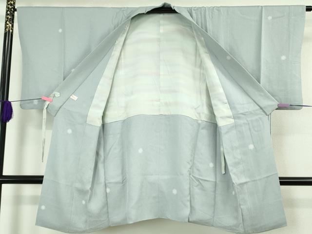 平和屋着物∞極上　道中着　ロング丈　鹿の子丸文　淡藤色地　逸品　DZAB4663kh6 平和屋着物∞極上 道中着 ロング丈 鹿の子丸文 淡藤色地 逸品