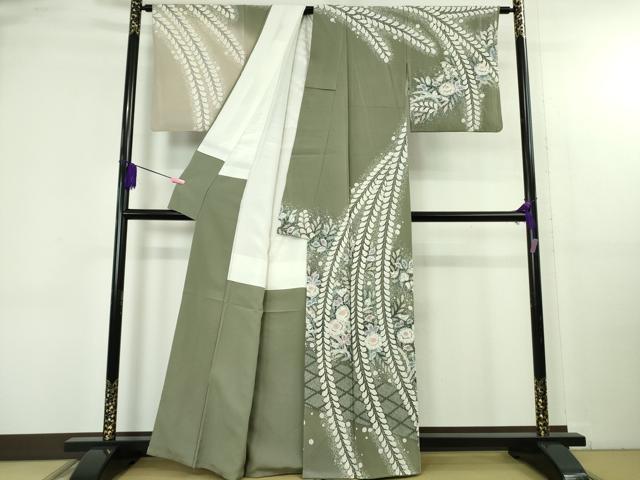 平和屋着物●極上　越後十日町の一流染匠　桐屋・翠山工房　訪問着　辻が花　暈し染め　逸品　DZAB4859kh6_1