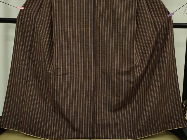 平和屋着物●極上　青山みとも　紬　縞　逸品　DZAB4901kh6_4