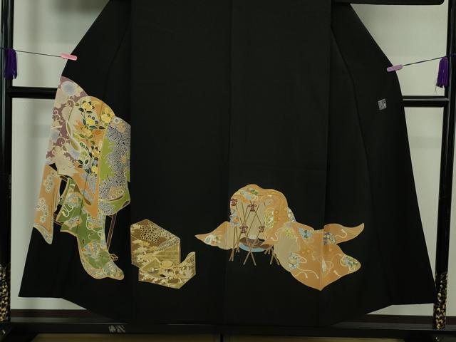 平和屋本店●極上　創業460年・千總　訪問着　駒刺繍　誰が袖　金彩　逸品　DZAB4907kh6_3