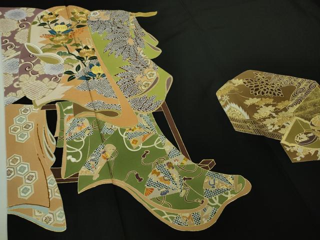 平和屋本店●極上　創業460年・千總　訪問着　駒刺繍　誰が袖　金彩　逸品　DZAB4907kh6_4