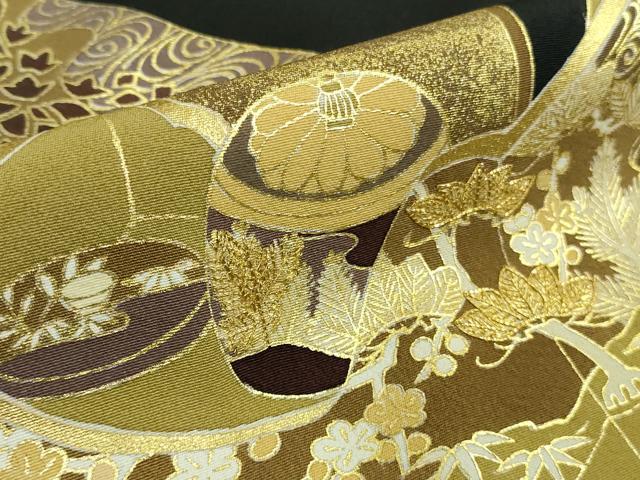 平和屋本店●極上　創業460年・千總　訪問着　駒刺繍　誰が袖　金彩　逸品　DZAB4907kh6_6