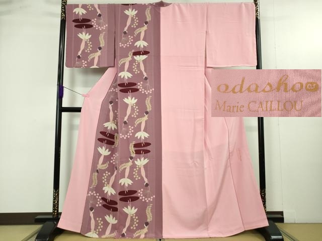 平和屋本店●極上　京都の老舗呉服メーカー ODASHO　小田章　訪問着　片身替わり　Marie CAILLOU　逸品　未使用　DZAB4910kh6