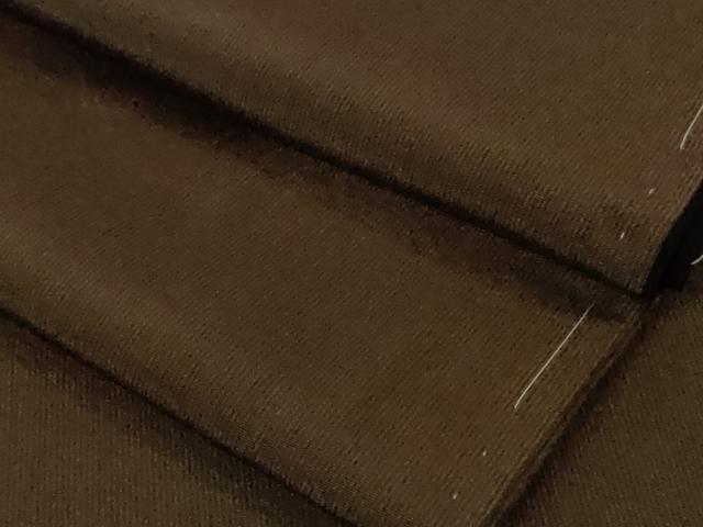 平和屋着物●極上　男性　お召　万筋　黒鳶色×赤墨色　逸品　未使用　DZAB4923kh6 33,800円
