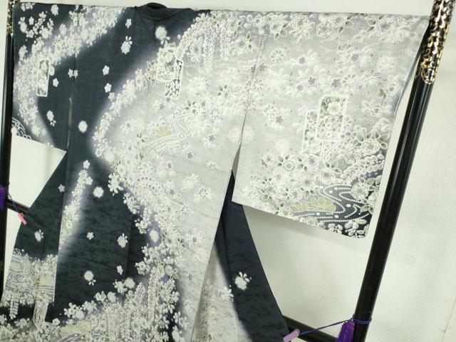 平和屋着物●極上　訪問着　辻が花　破れ色紙重ね　暈し染め　ロング丈　逸品　新品　DZAB4946kh6_2