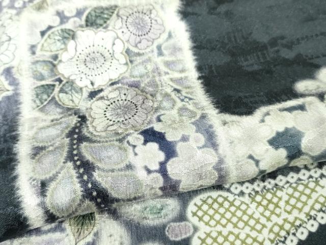 平和屋着物●極上　訪問着　辻が花　破れ色紙重ね　暈し染め　ロング丈　逸品　新品　DZAB4946kh6_6
