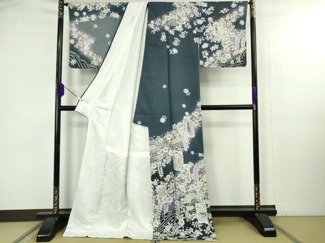 平和屋着物●極上　訪問着　辻が花　破れ色紙重ね　暈し染め　ロング丈　逸品　新品　DZAB4951kh6_1