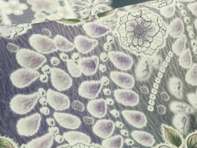 平和屋着物●極上　訪問着　辻が花　破れ色紙重ね　暈し染め　ロング丈　逸品　新品　DZAB4951kh6_8