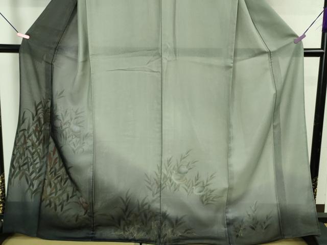 平和屋本店●極上　訪問着　無双　紗袷　紗×絽　白鷺　暈し染め　金彩　逸品　DZAB4977kh6_4