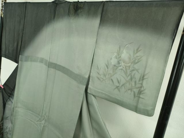 平和屋本店●極上　訪問着　無双　紗袷　紗×絽　白鷺　暈し染め　金彩　逸品　DZAB4977kh6_3