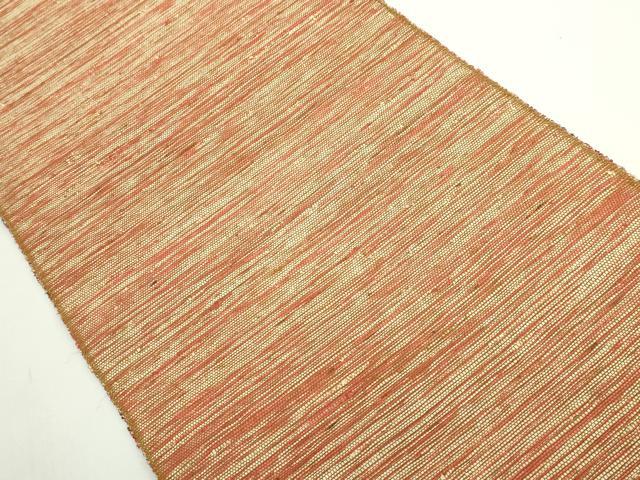 平和屋着物●極上　つけ帯　伝統工芸品　掛川　手織り　四代目　幸吉事　出川茂市　葛布　リーフレット付き　逸品　DZAB5014kh6_3