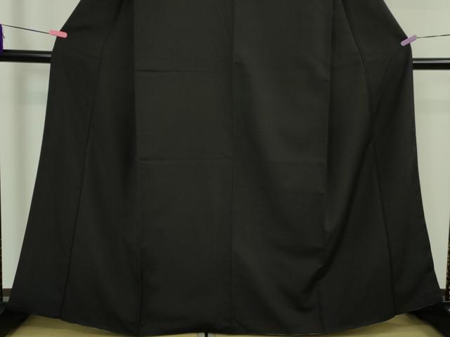 平和屋着物●極上　お召　黒地　逸品　DZAB5110kh6_4