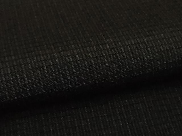 平和屋着物●極上　お召　黒地　逸品　DZAB5110kh6_6