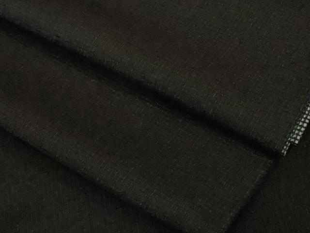 平和屋着物●極上　お召　黒地　逸品　DZAB5110kh6