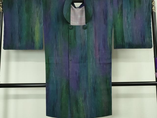 平和屋着物∞極上　和装コート　道行コート　ロング丈　暈し染め　逸品　未使用　DZAB5117kh6