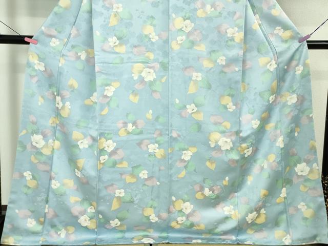 平和屋着物●極上　小紋　地紋起こし　草花文　ロング丈　逸品　未使用　DZAB5155kh6_4