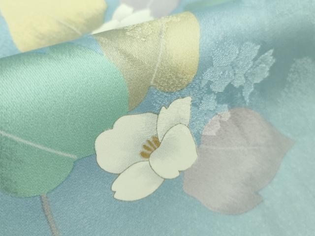 平和屋着物●極上　小紋　地紋起こし　草花文　ロング丈　逸品　未使用　DZAB5155kh6_7