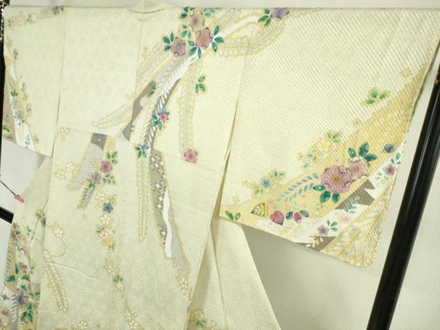 平和屋着物●極上　訪問着　駒刺繍　辻が花　金彩　逸品　未使用　DZAB5170kh6_2