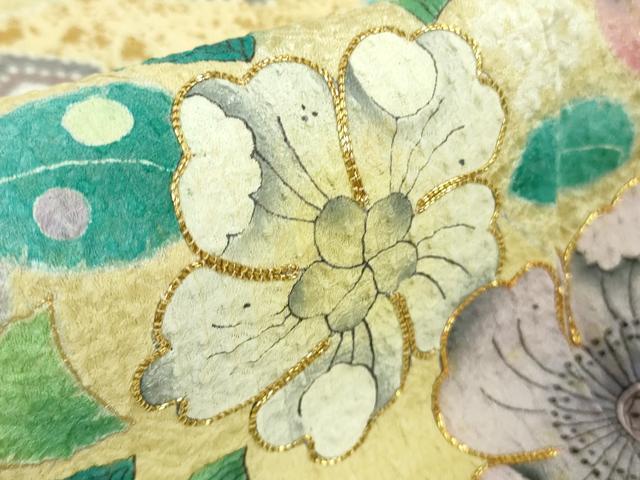 平和屋着物●極上　訪問着　駒刺繍　辻が花　金彩　逸品　未使用　DZAB5170kh6_7