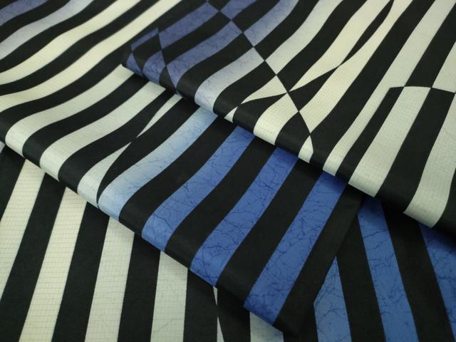 平和屋本店●極上　本場染大島紬　変わり縞　逸品　DZAB5184kh6_7