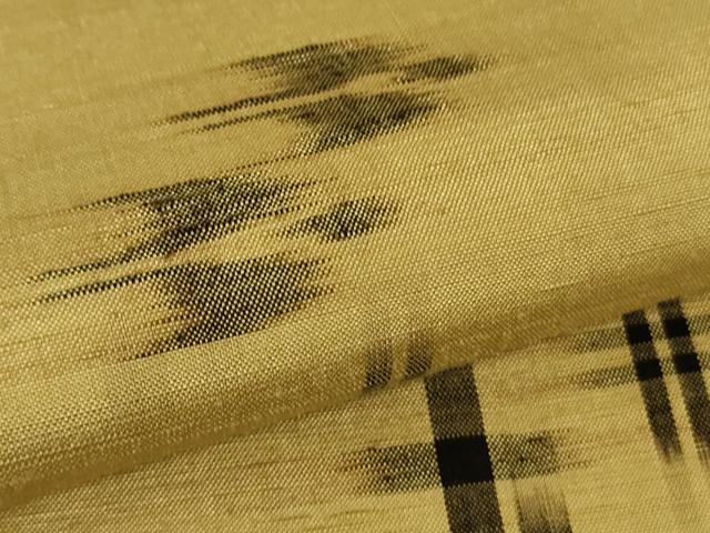 平和屋着物●極上　国指定重要無形文化財　本場久米島紬　手織　逸品　DZAB5187kh6_6