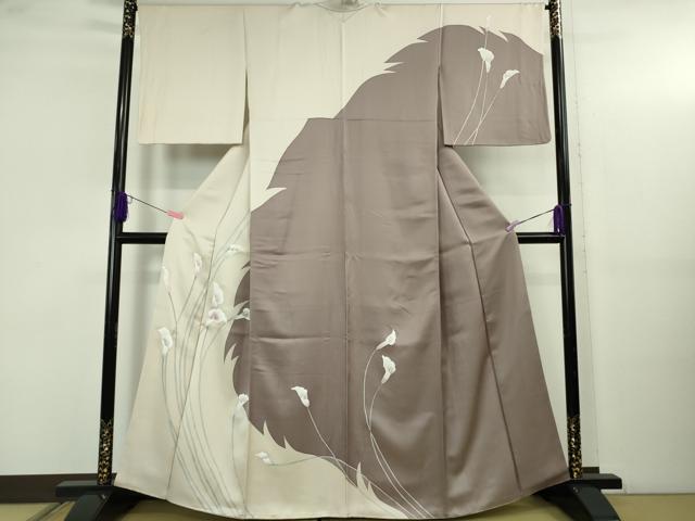 平和屋本店●極上　訪問着　カラー　鴇浅葱色地　逸品　DZAB5195kh6