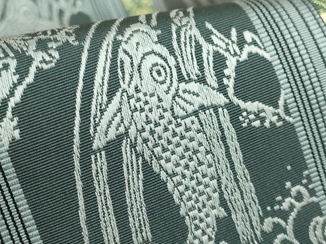 平和屋本店●極上　本場筑前博多織　両面　全通柄袋帯　鯉の滝昇り　献上　金糸　逸品　DZAB5251kh6_6