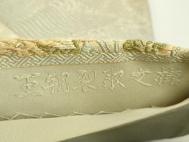 平和屋本店●極上　織文意匠鈴木　六通柄袋帯　唐織　王朝裂取文様　金銀糸　逸品　DZAB5293kh6_6
