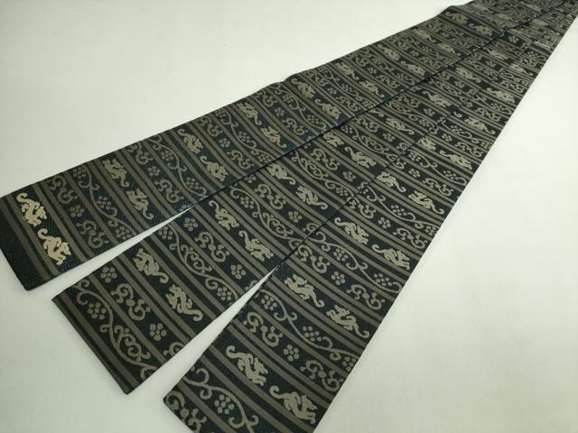 平和屋着物●極上　男性　角帯　龍　黒地　逸品　DZAB5350kh6 27,885円