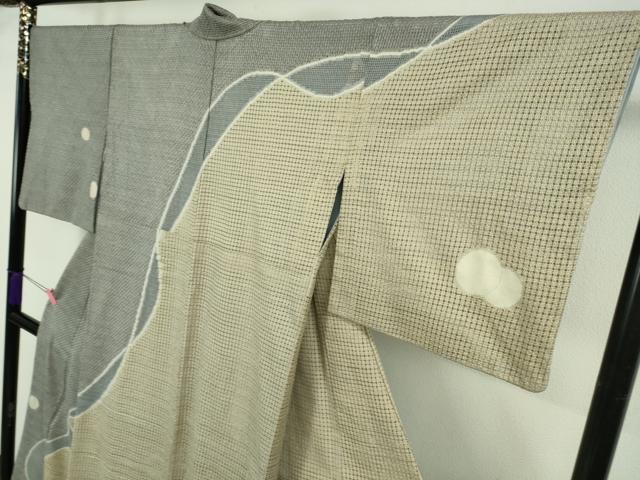 平和屋着物●極上　奄美大島泥染色家　赤塚花穂　中国三大刺繍　スワトウ刺繍　汕頭刺繍　本場大島紬　訪問着　逸品　DZAB5376kh6_2
