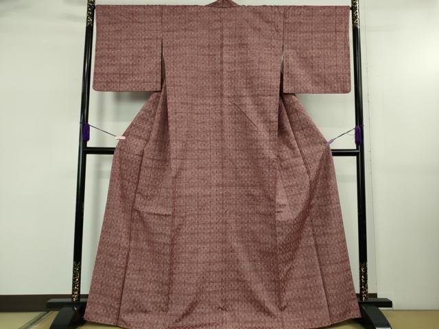 平和屋着物●極上　本場琉球　読谷山花織　紬地　逸品　DZAB5431kh6_1