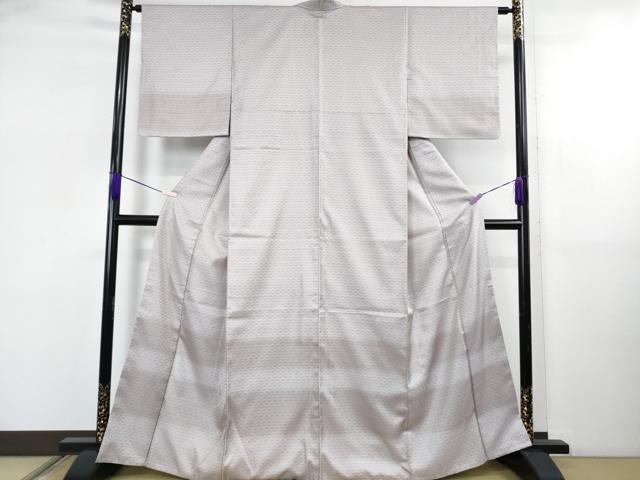 平和屋着物●極上　訪問着　お召地　経錦　横段文　逸品　DZAB5438kh6_1