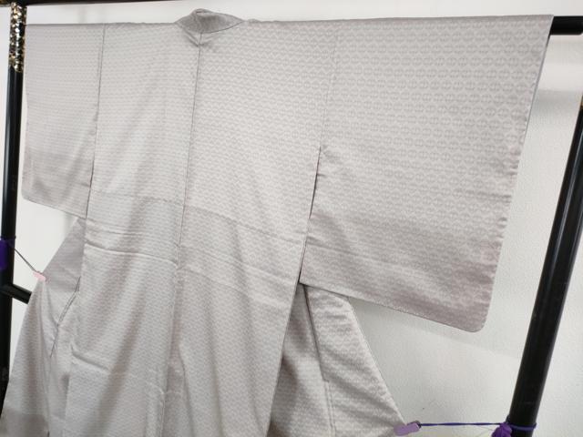 平和屋着物●極上　訪問着　お召地　経錦　横段文　逸品　DZAB5438kh6_3