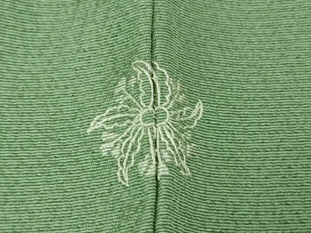 平和屋着物●極上　人間国宝　福田喜三郎　色留袖　刺繍　相良刺繍　結び紐　地紙花文　暈し染め　金糸　逸品　DZAB5446kh6_8